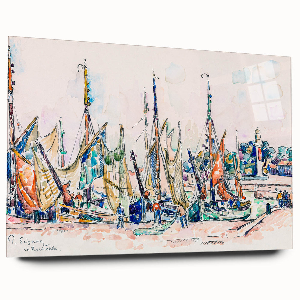 Modern Wall Art – Vibrant La Rochelle by Paul Signac