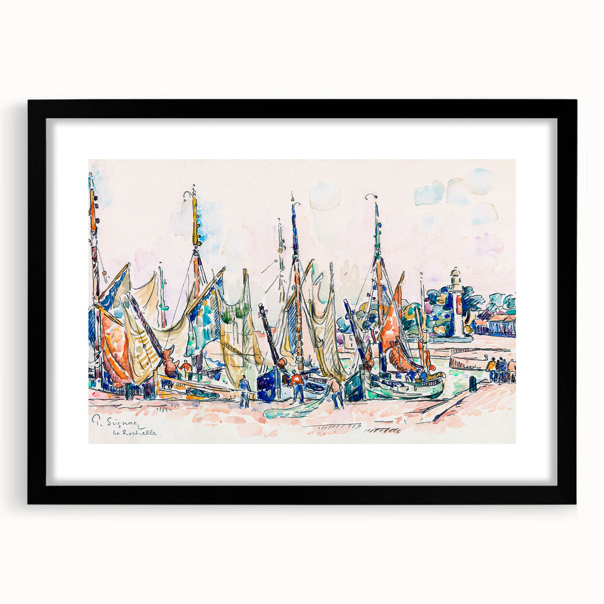 Modern Wall Art – Vibrant La Rochelle by Paul Signac