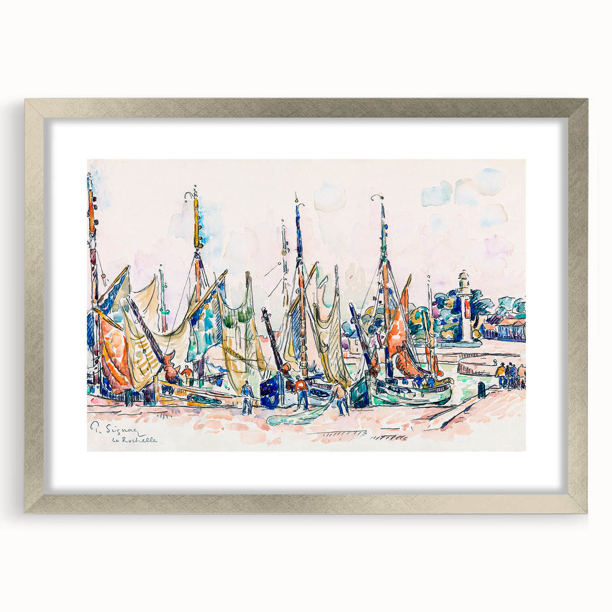Modern Wall Art – Vibrant La Rochelle by Paul Signac