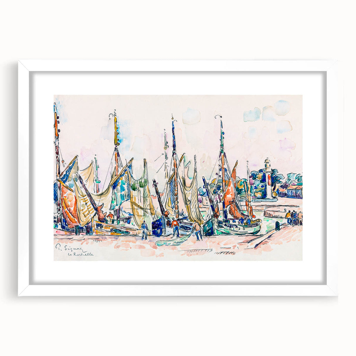 Modern Wall Art – Vibrant La Rochelle by Paul Signac