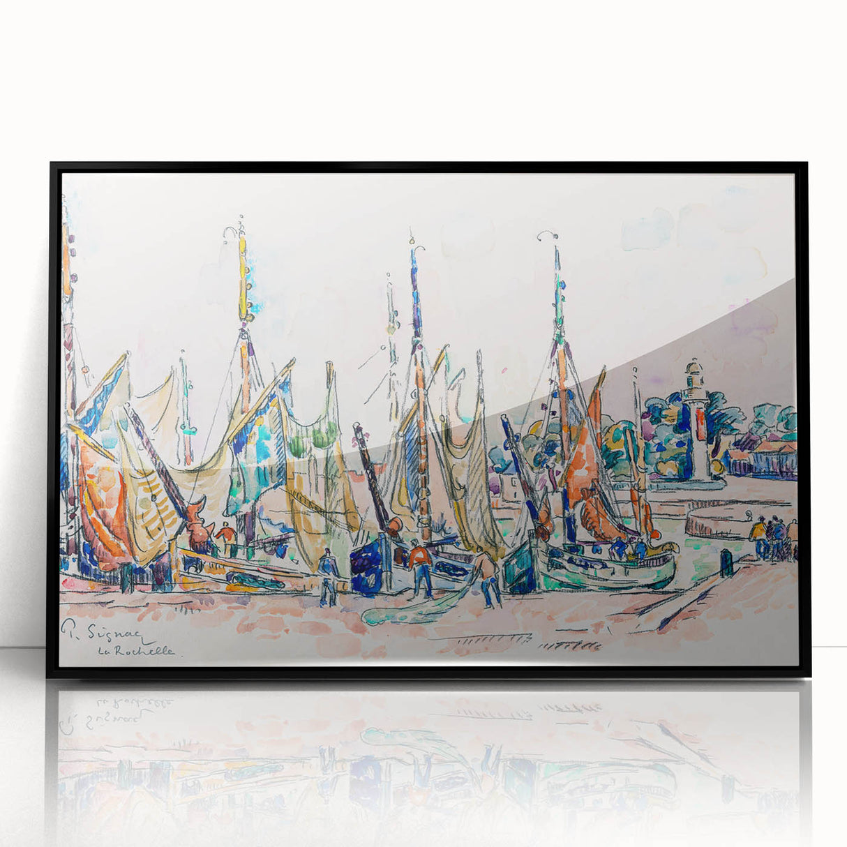 Modern Wall Art – Vibrant La Rochelle by Paul Signac
