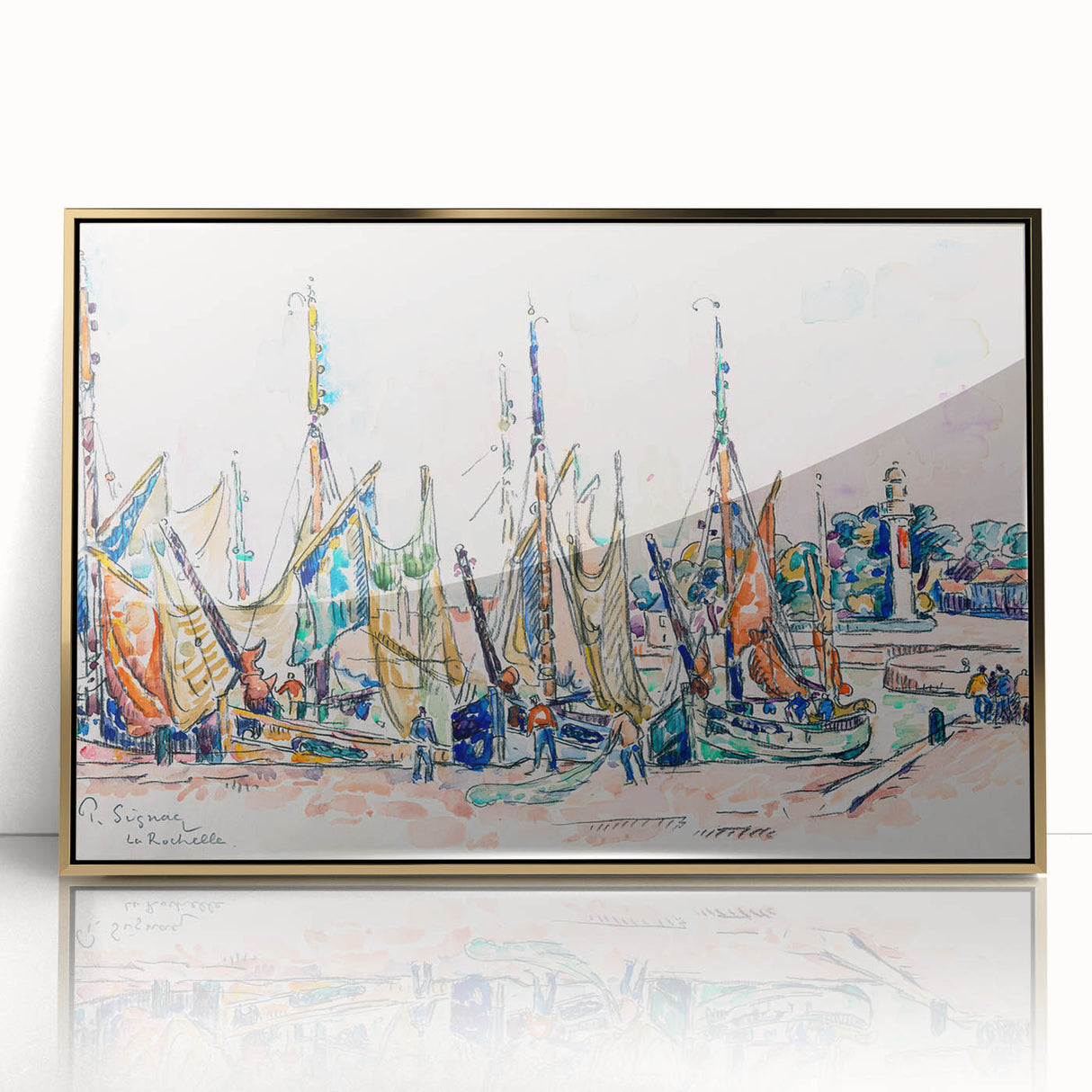 Modern Wall Art – Vibrant La Rochelle by Paul Signac