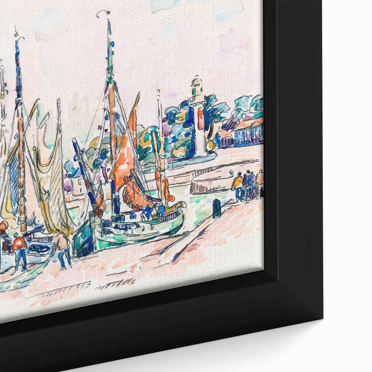 Modern Wall Art – Vibrant La Rochelle by Paul Signac