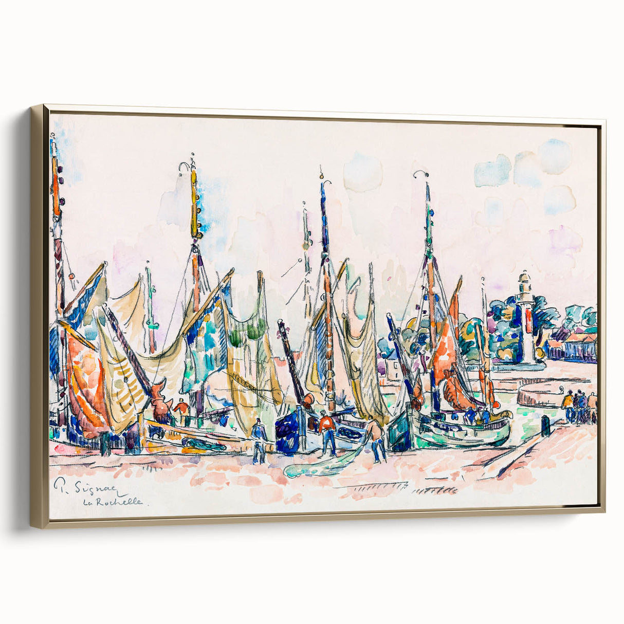 Modern Wall Art – Vibrant La Rochelle by Paul Signac