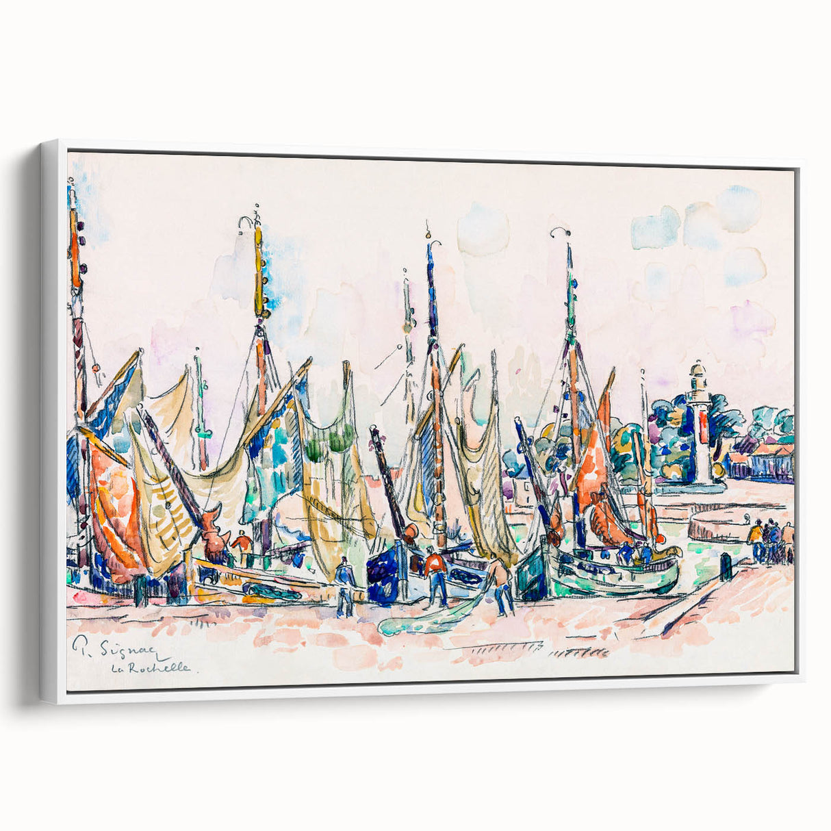 Modern Wall Art – Vibrant La Rochelle by Paul Signac