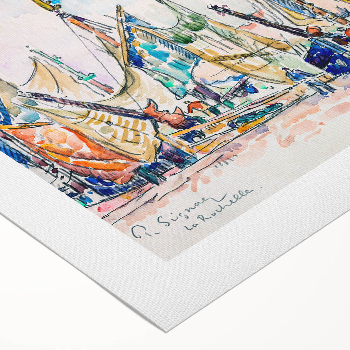Modern Wall Art – Vibrant La Rochelle by Paul Signac