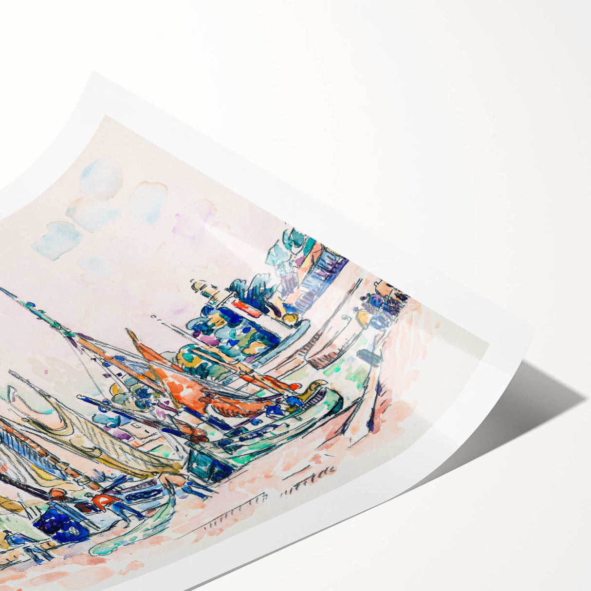 Modern Wall Art – Vibrant La Rochelle by Paul Signac