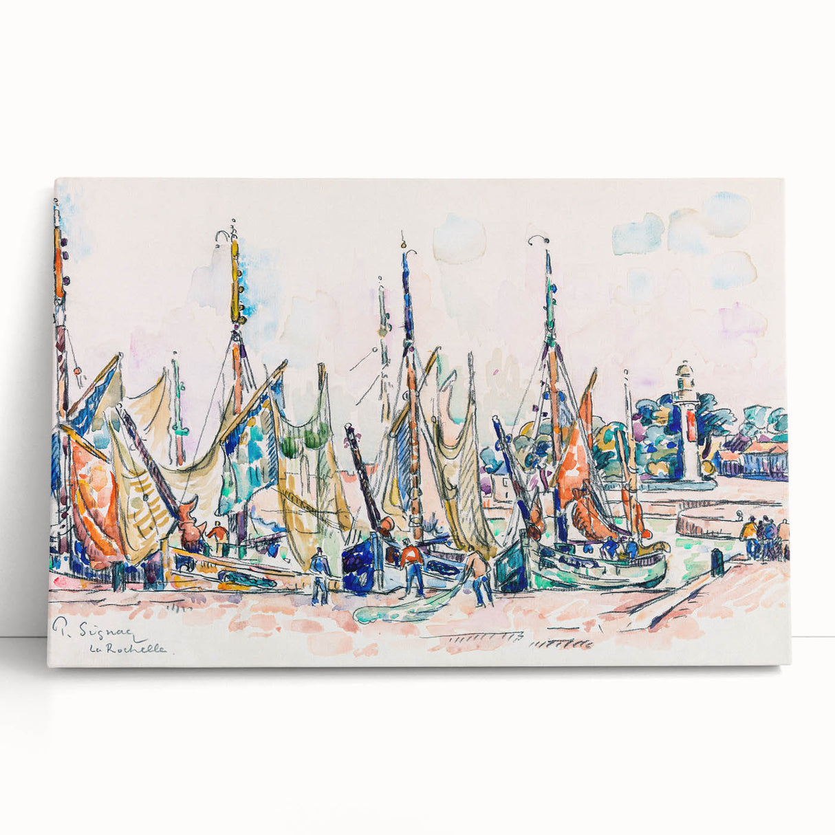 Modern Wall Art – Vibrant La Rochelle by Paul Signac