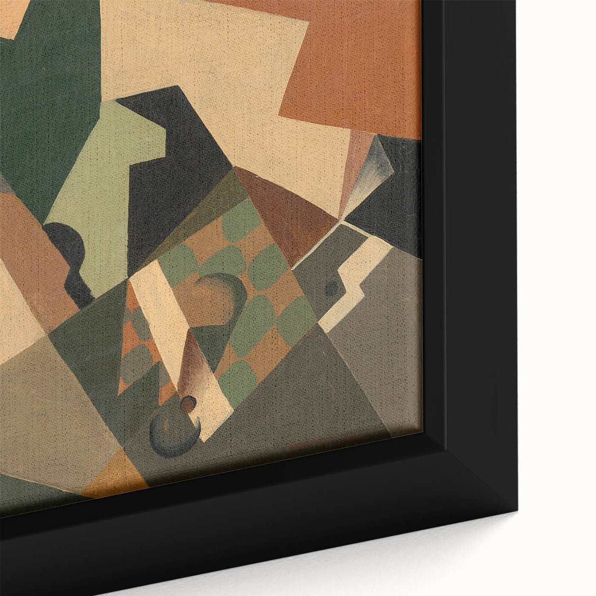 Modern Wall Art – Abstract Glass and Checkerboard by Juan Gris
