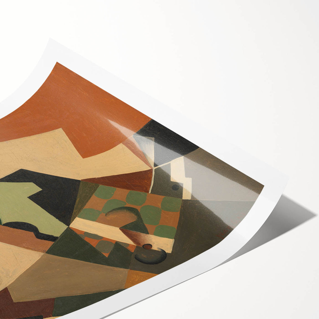 Modern Wall Art – Abstract Glass and Checkerboard by Juan Gris