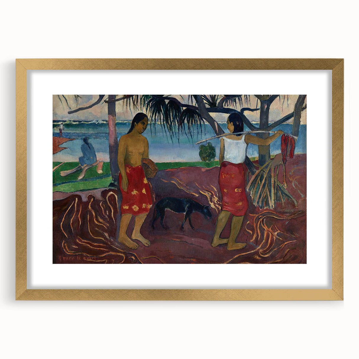 Modern Wall Art – I Raro te Oviri by Paul Gauguin