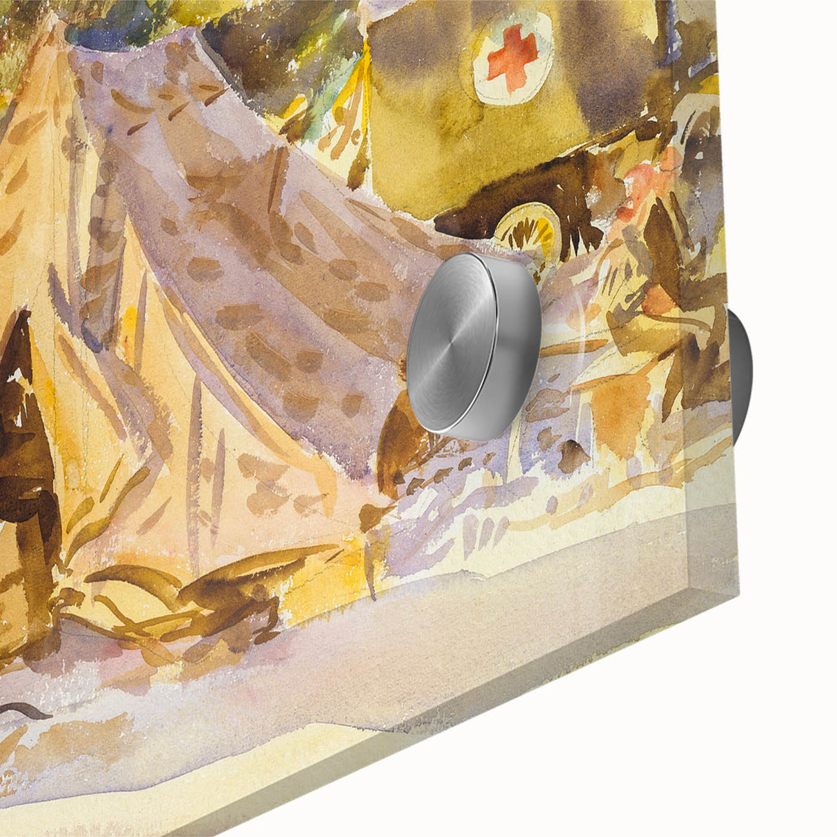 Modern Wall Art – Camp with Ambulance by John Singer Sargent