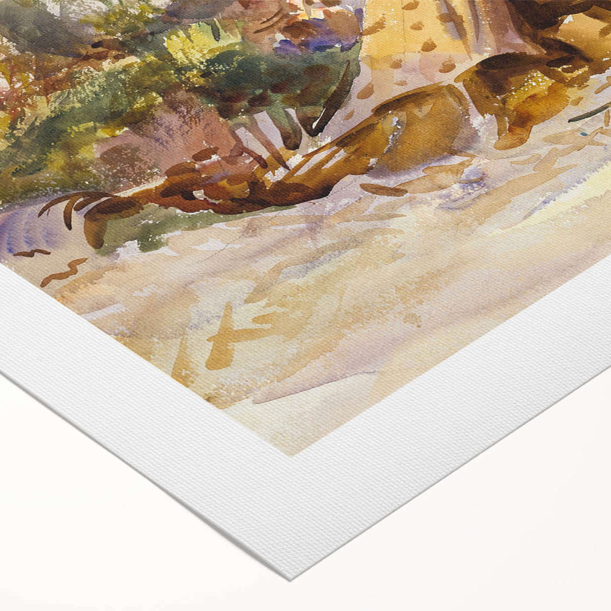 Modern Wall Art – Camp with Ambulance by John Singer Sargent