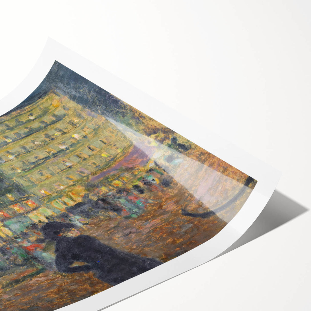 Place Pigalle at Night" by Pierre Bonnard - Illuminated Cityscape