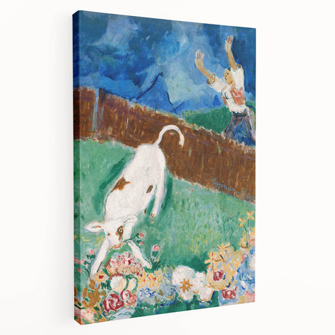 Charming Farm Scene - Calf (1932) by Cyprián Majerník