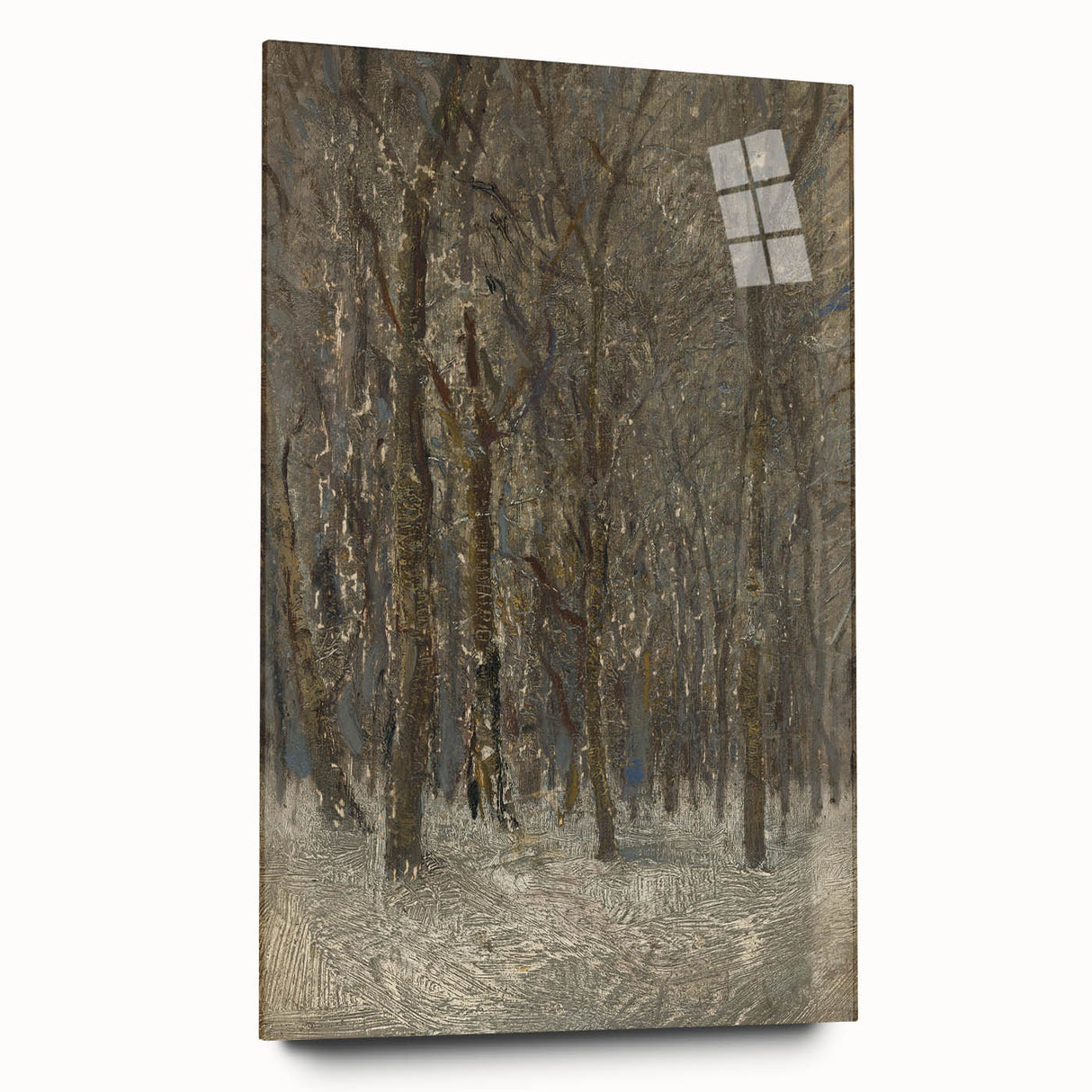 Romanticism Art - Winter Forest by László Mednyánszky Print