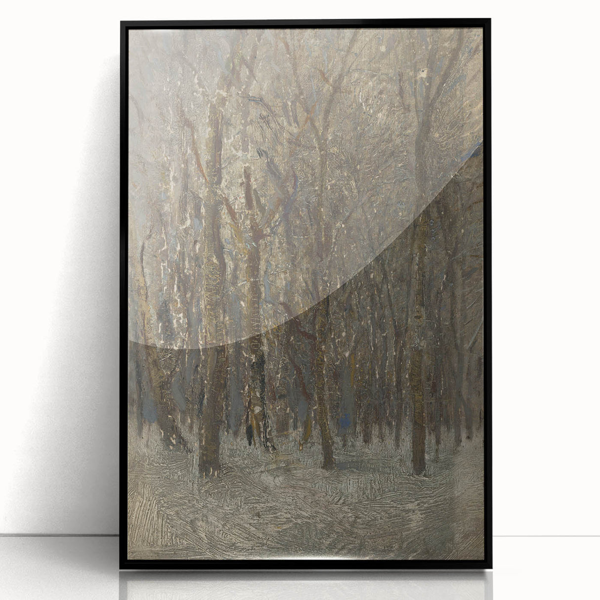 Romanticism Art - Winter Forest by László Mednyánszky Print