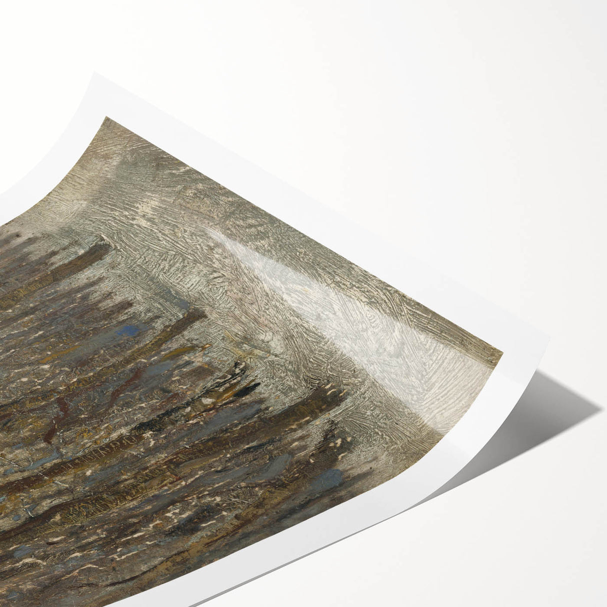 Romanticism Art - Winter Forest by László Mednyánszky Print