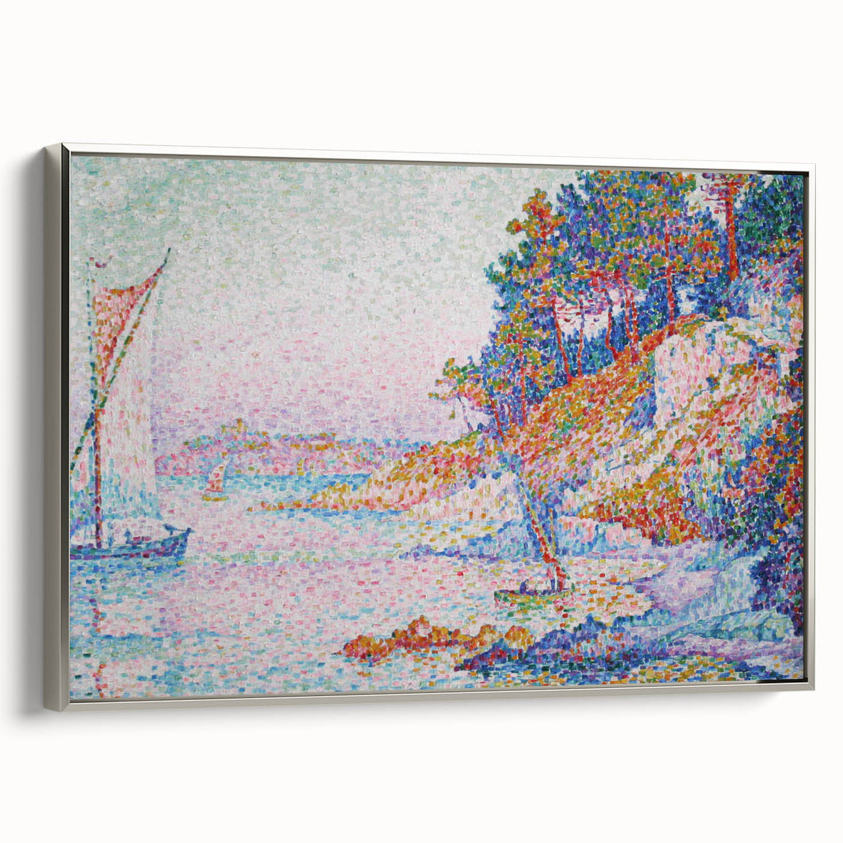 La Calanque" by Paul Signac - Pointillist Coastal Landscape