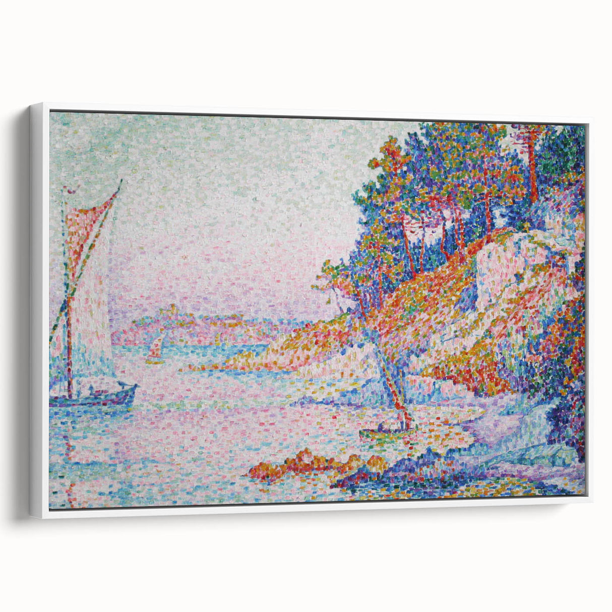 La Calanque" by Paul Signac - Pointillist Coastal Landscape