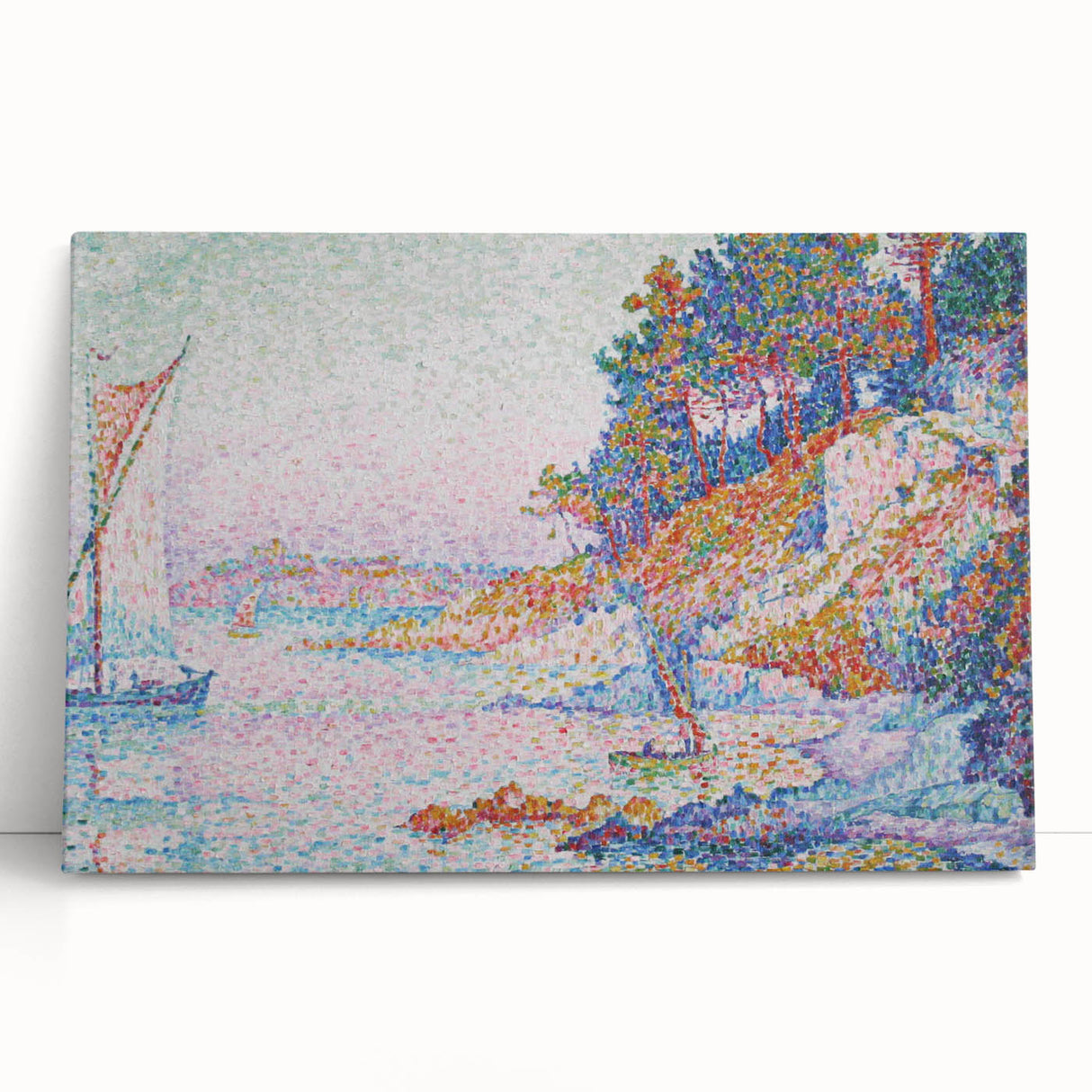La Calanque" by Paul Signac - Pointillist Coastal Landscape