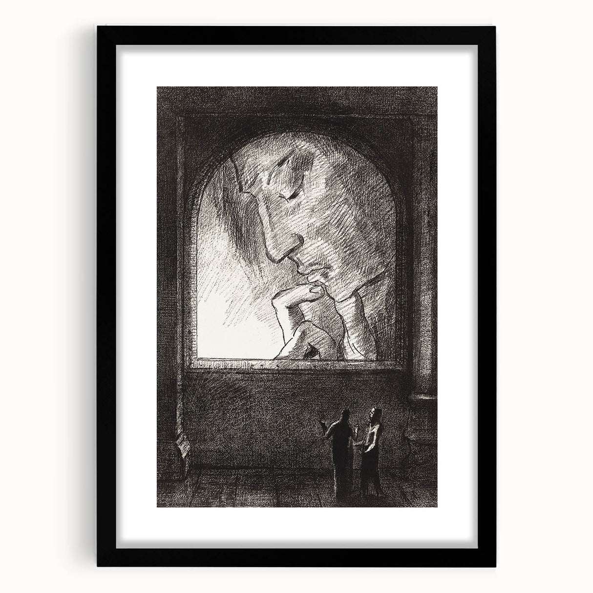 Modern Wall Art – Odilon Redon’s "Light" in Black and White