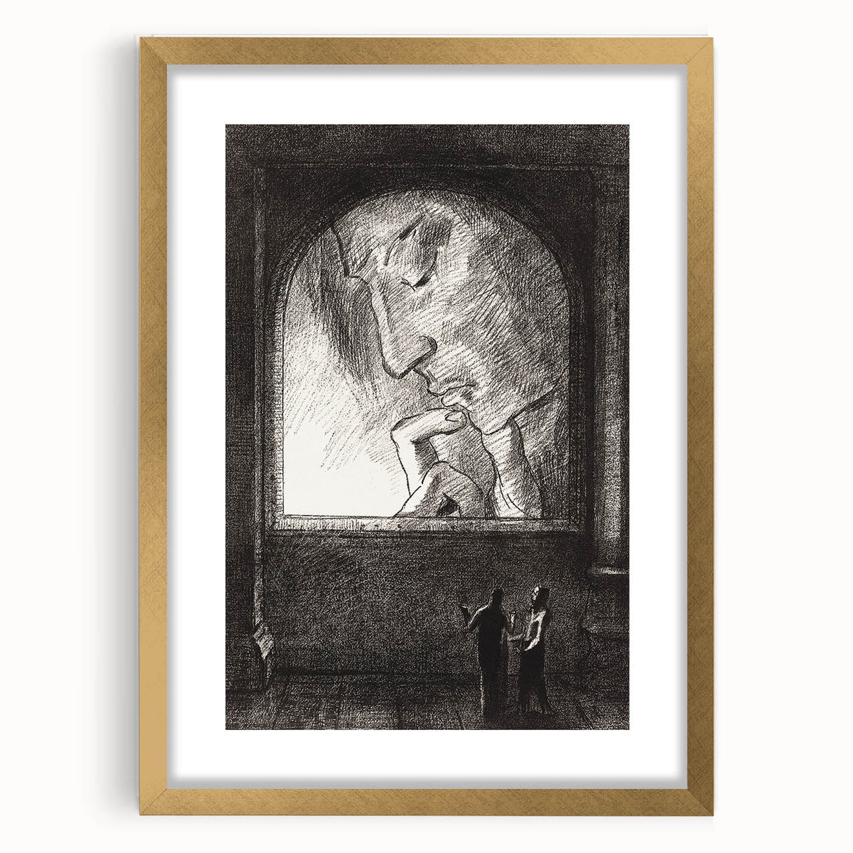 Modern Wall Art – Odilon Redon’s "Light" in Black and White