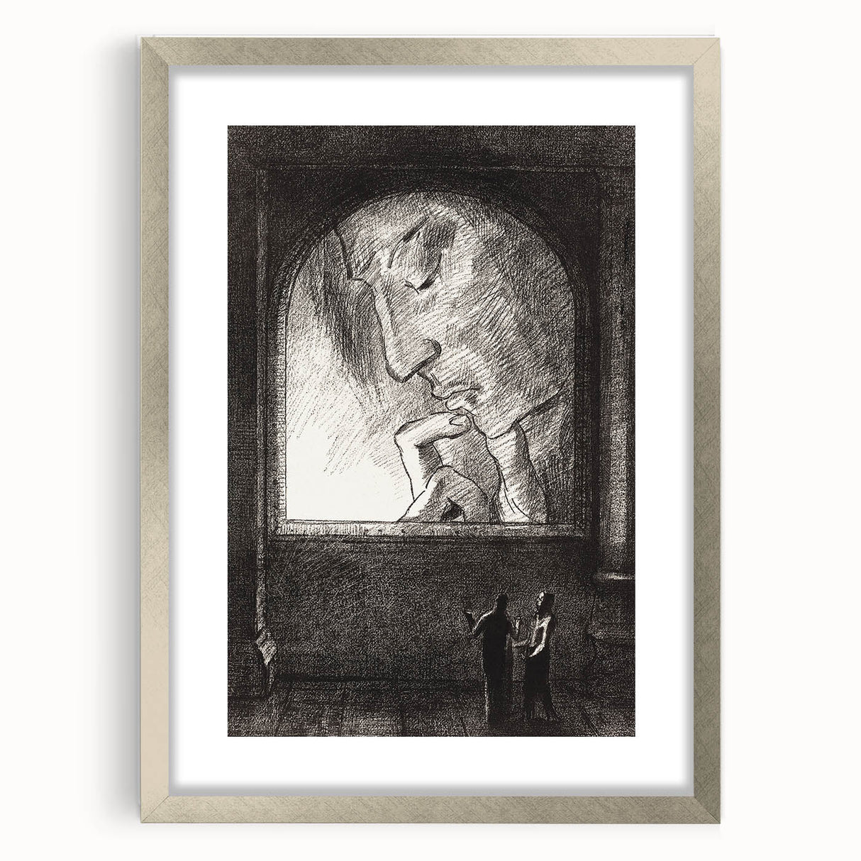 Modern Wall Art – Odilon Redon’s "Light" in Black and White