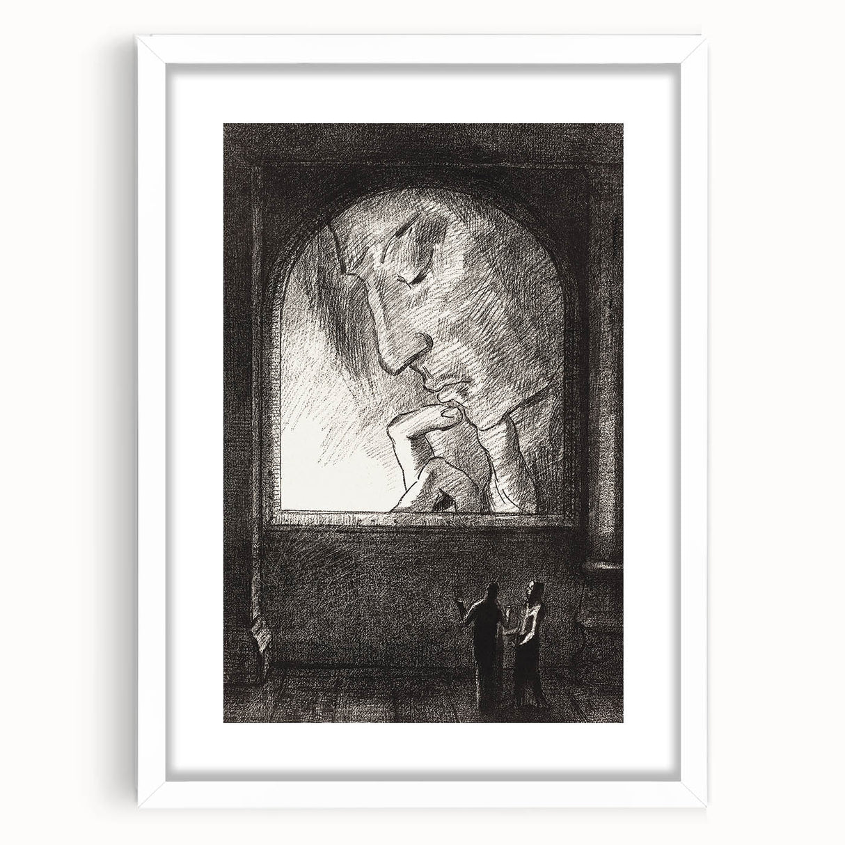 Modern Wall Art – Odilon Redon’s "Light" in Black and White