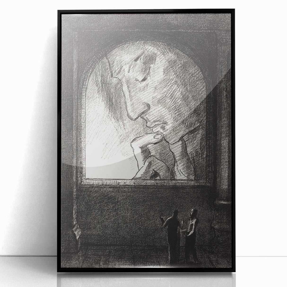 Modern Wall Art – Odilon Redon’s "Light" in Black and White