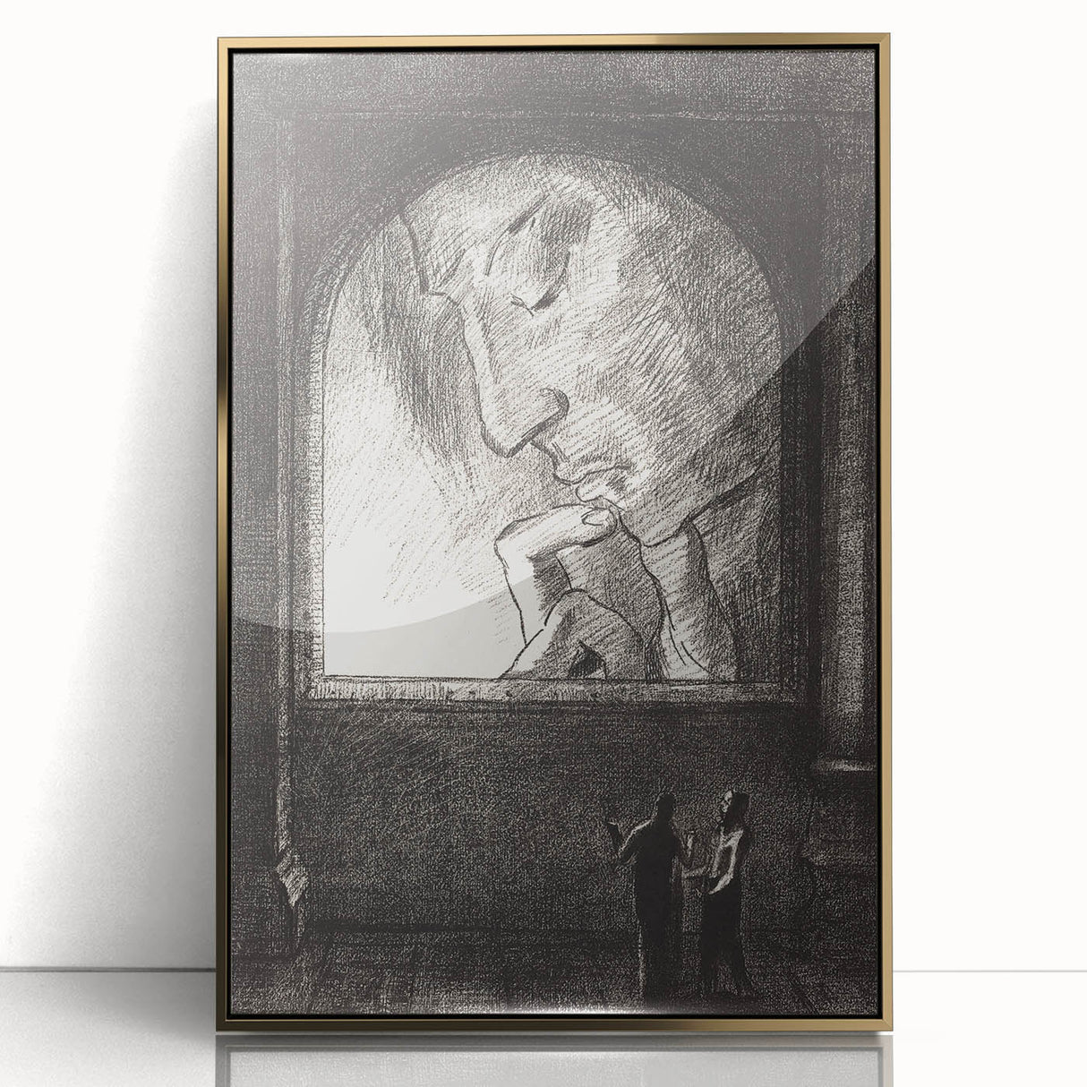 Modern Wall Art – Odilon Redon’s "Light" in Black and White