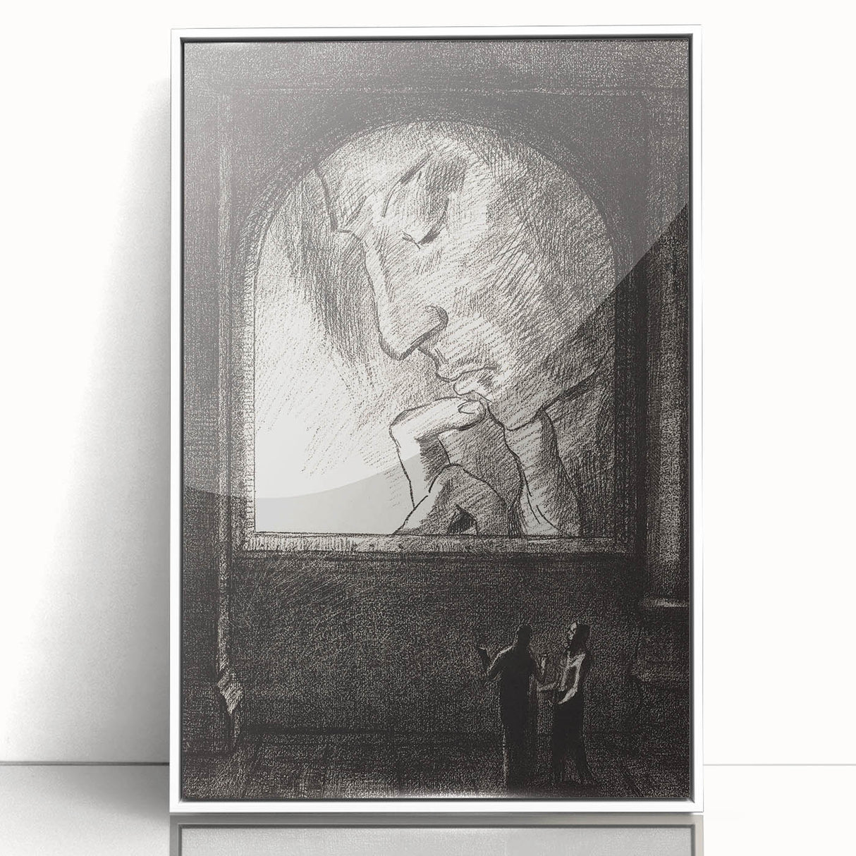 Modern Wall Art – Odilon Redon’s "Light" in Black and White