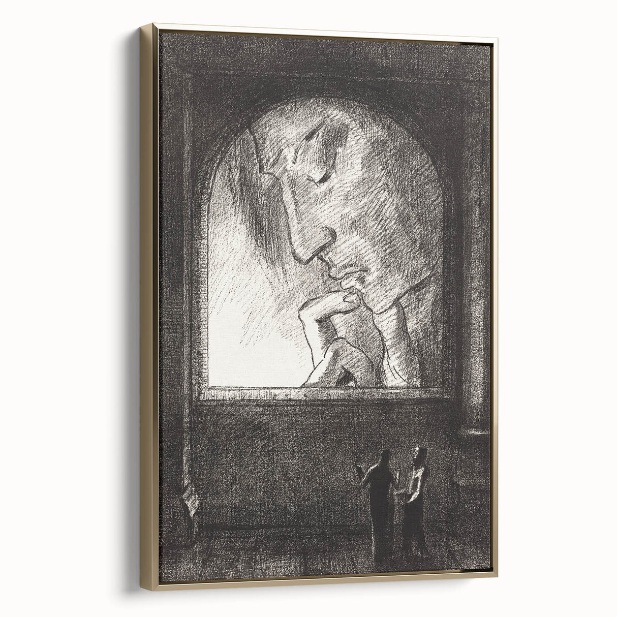 Modern Wall Art – Odilon Redon’s "Light" in Black and White