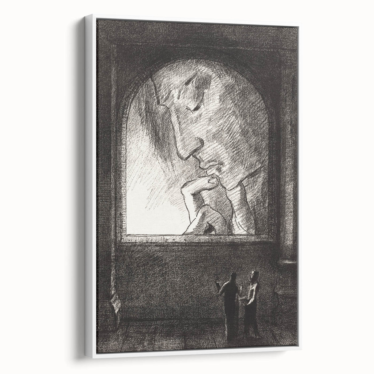 Modern Wall Art – Odilon Redon’s "Light" in Black and White