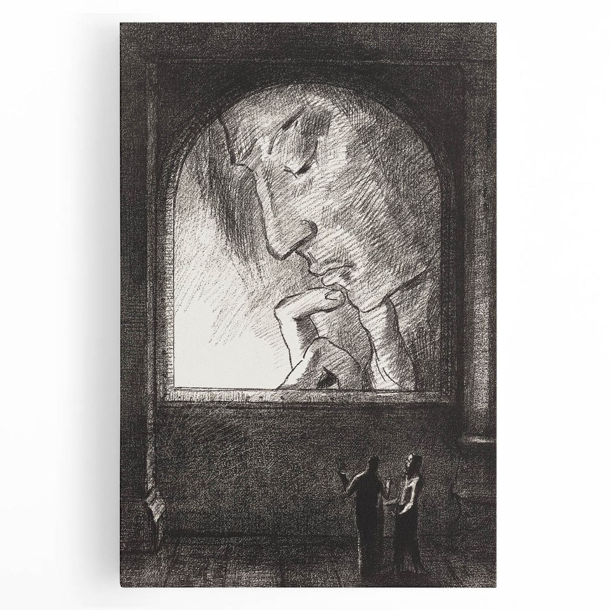 Modern Wall Art – Odilon Redon’s "Light" in Black and White