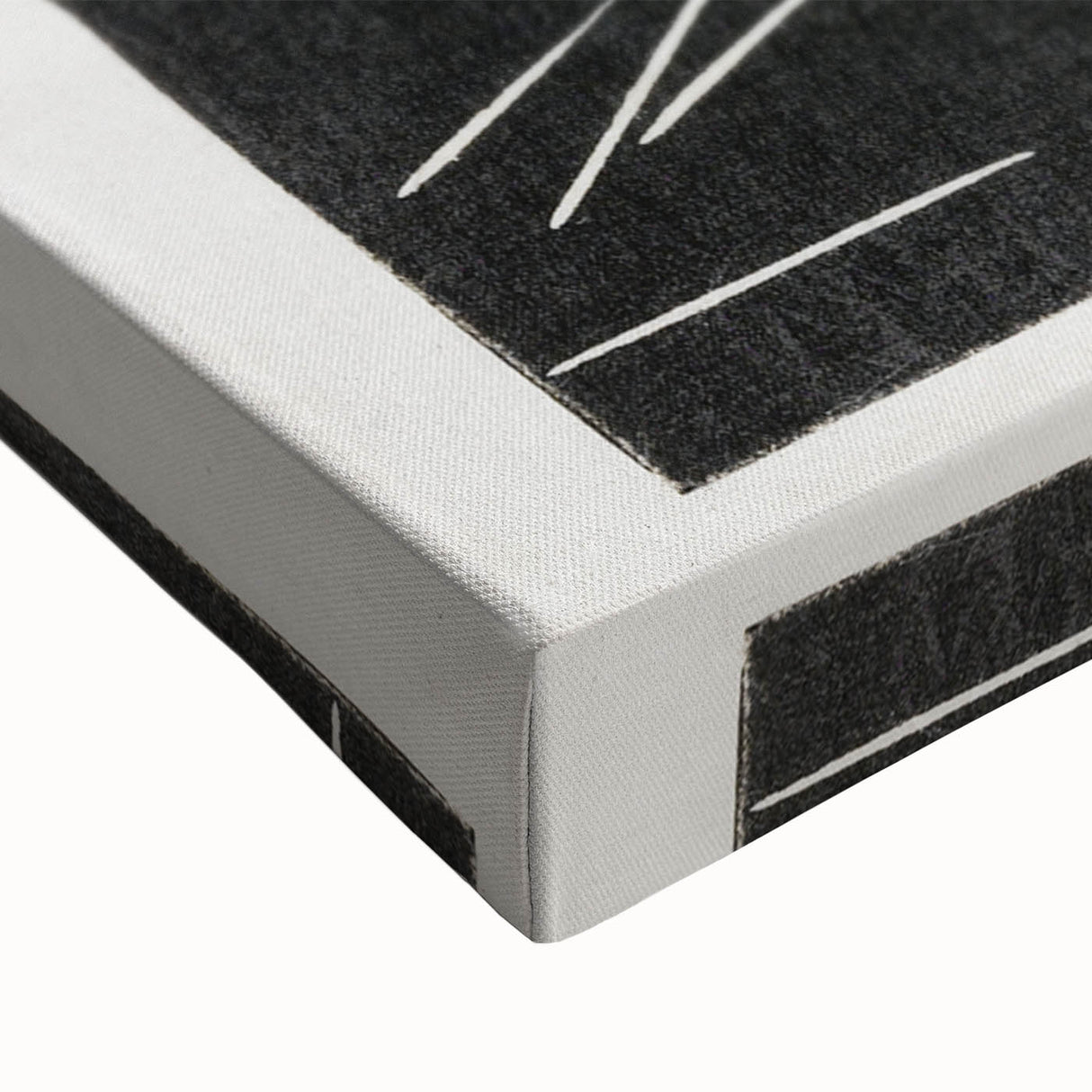 Modern Wall Art – Abstract Black and White Deer Design