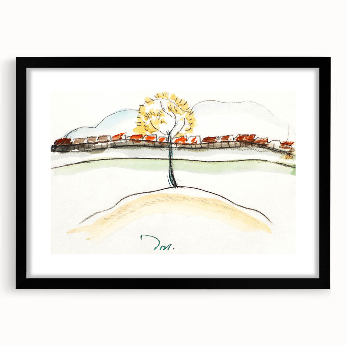 Modern Wall Art – Arthur Dove’s Fall Brook Railroad Landscape