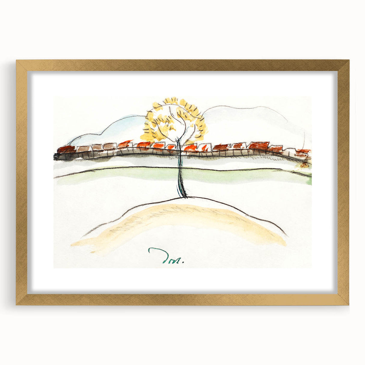 Modern Wall Art – Arthur Dove’s Fall Brook Railroad Landscape