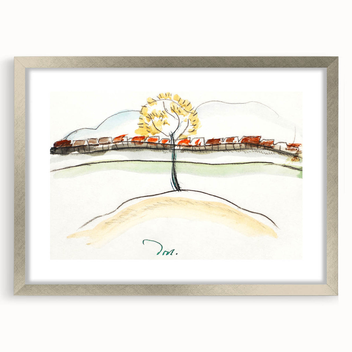 Modern Wall Art – Arthur Dove’s Fall Brook Railroad Landscape