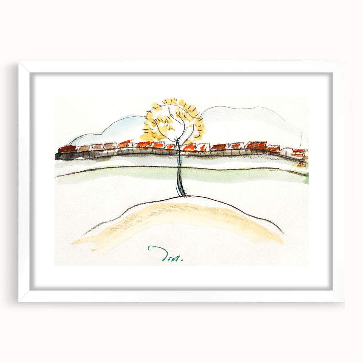 Modern Wall Art – Arthur Dove’s Fall Brook Railroad Landscape