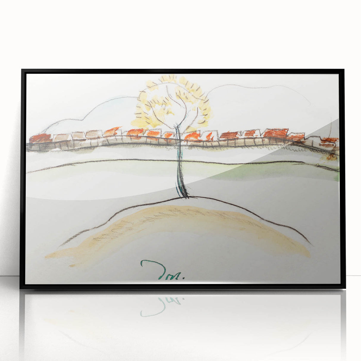 Modern Wall Art – Arthur Dove’s Fall Brook Railroad Landscape