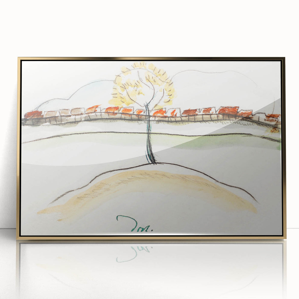 Modern Wall Art – Arthur Dove’s Fall Brook Railroad Landscape