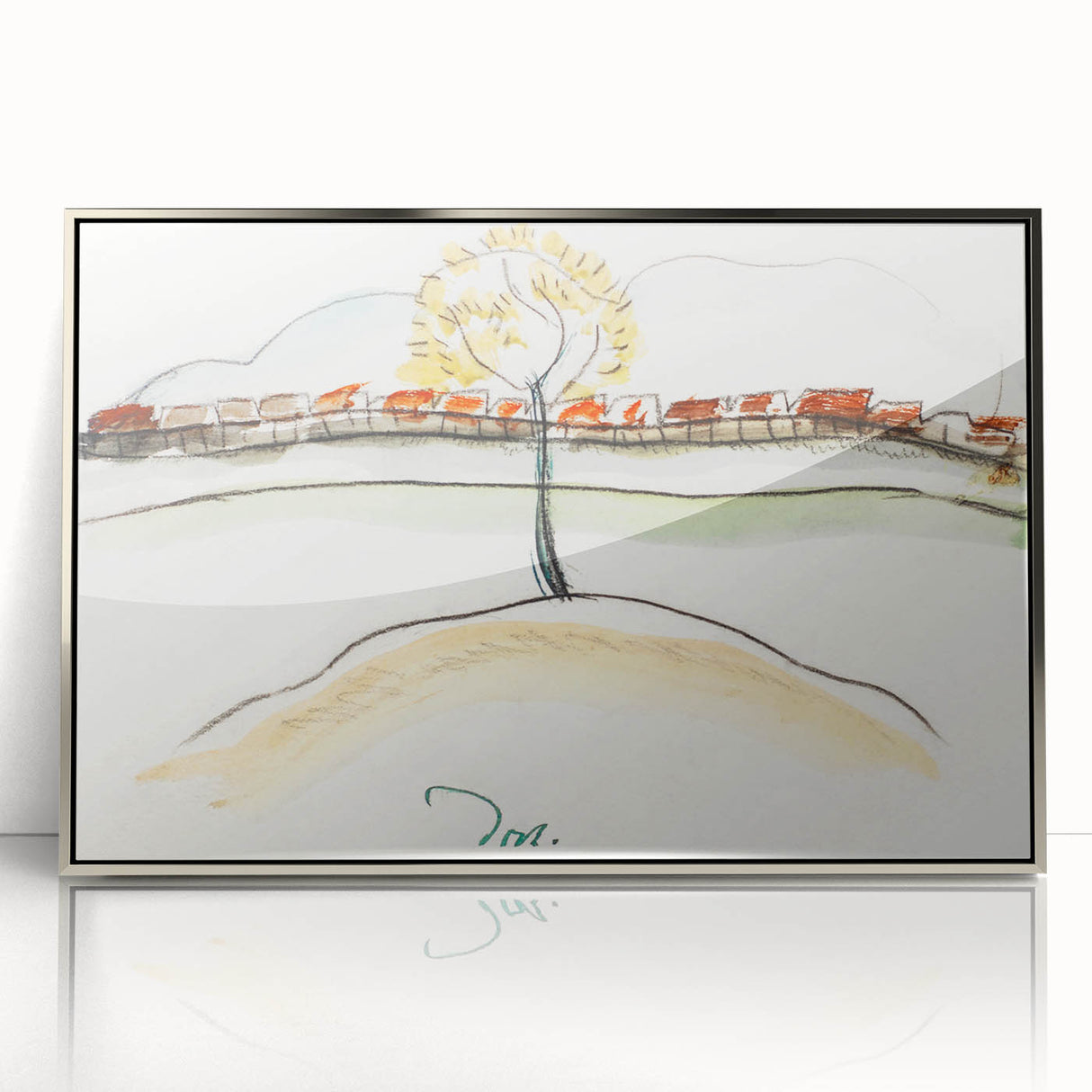 Modern Wall Art – Arthur Dove’s Fall Brook Railroad Landscape