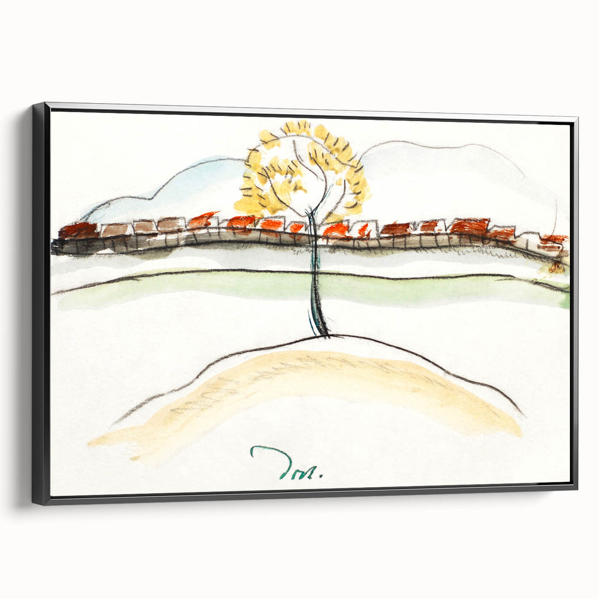 Modern Wall Art – Arthur Dove’s Fall Brook Railroad Landscape