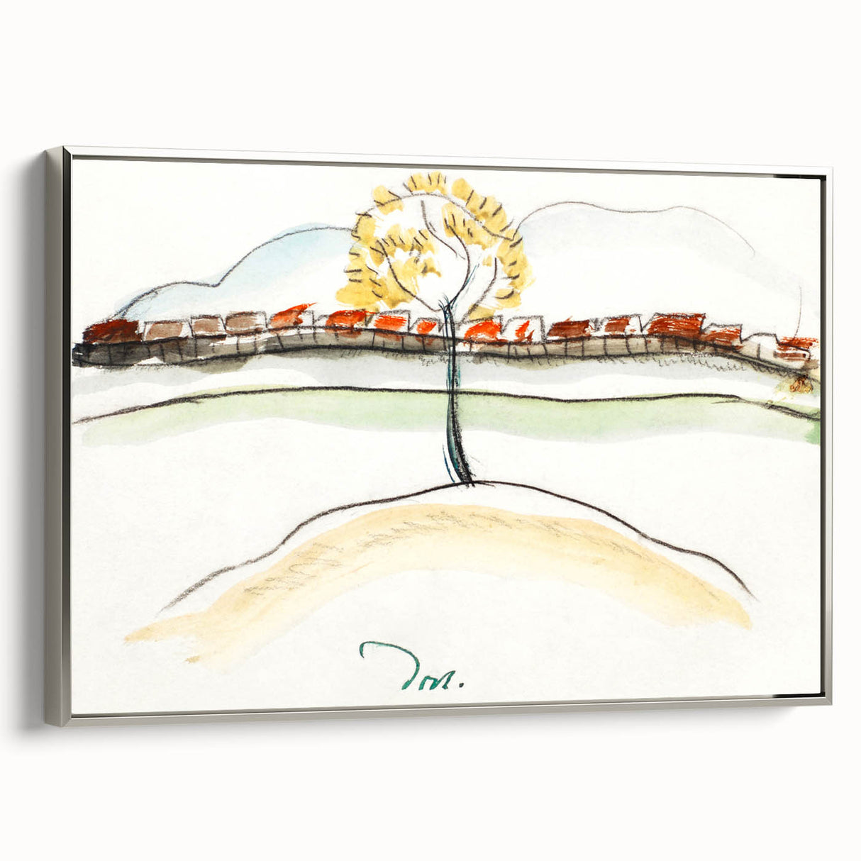 Modern Wall Art – Arthur Dove’s Fall Brook Railroad Landscape