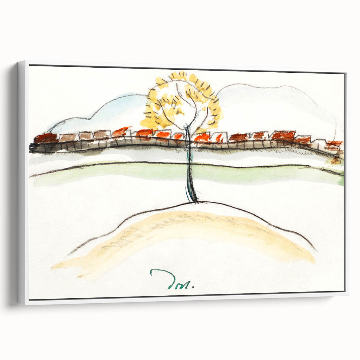 Modern Wall Art – Arthur Dove’s Fall Brook Railroad Landscape