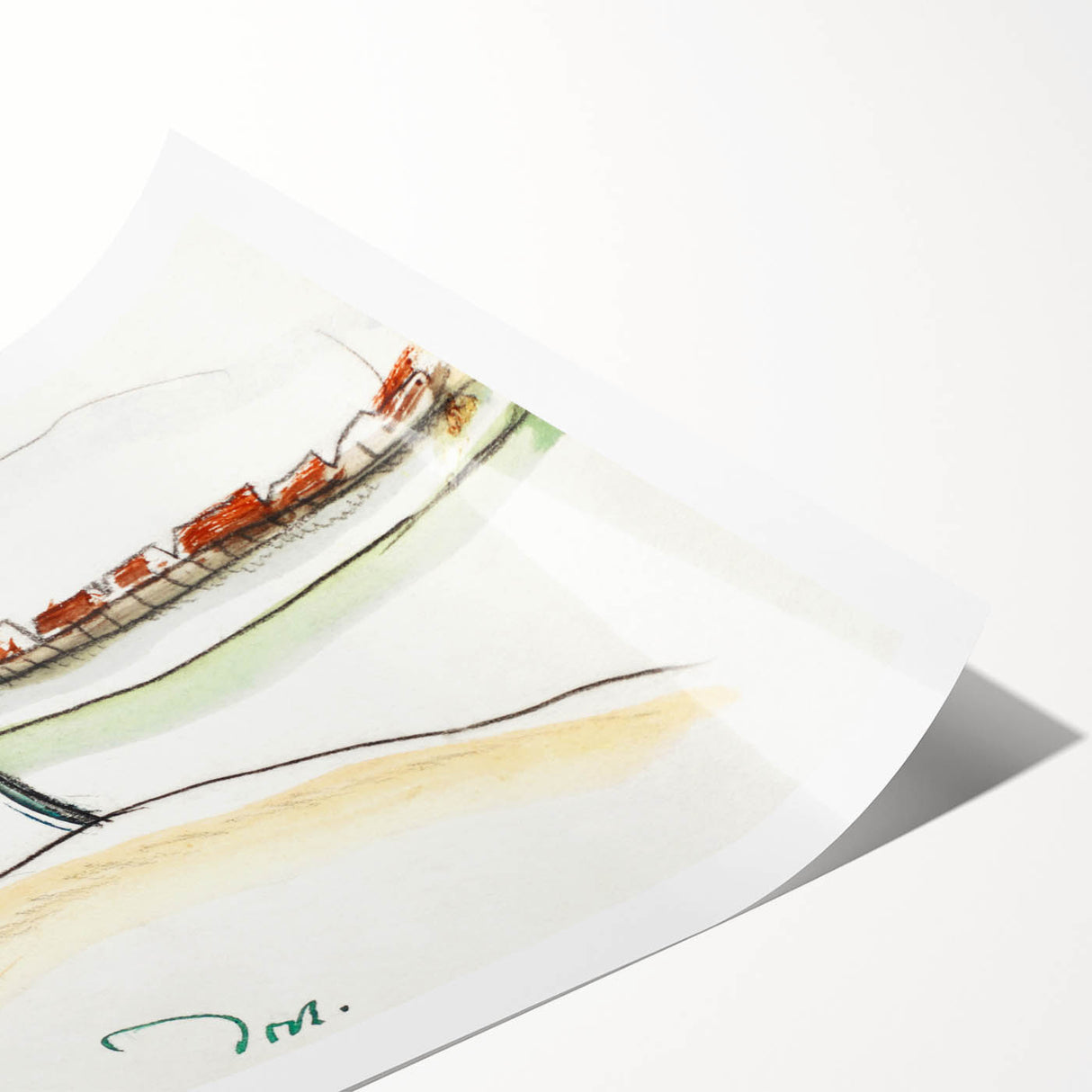 Modern Wall Art – Arthur Dove’s Fall Brook Railroad Landscape