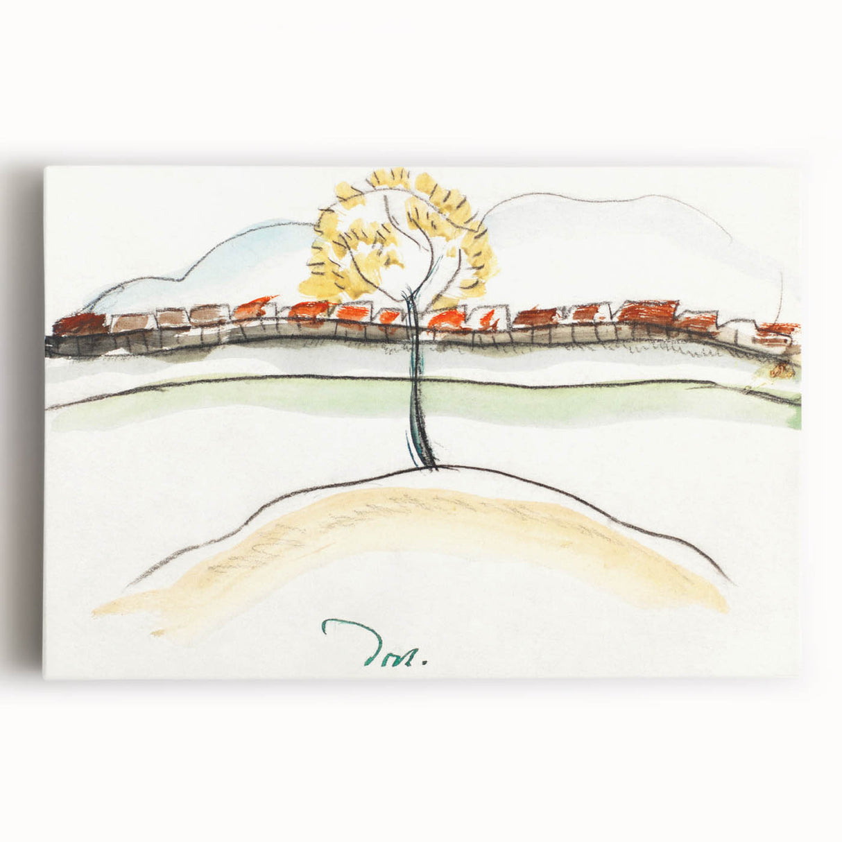 Modern Wall Art – Arthur Dove’s Fall Brook Railroad Landscape