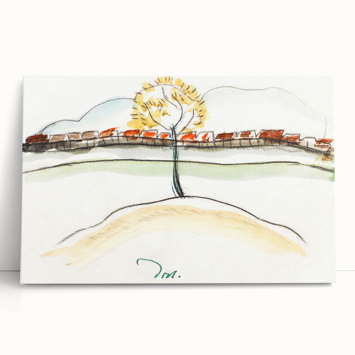 Modern Wall Art – Arthur Dove’s Fall Brook Railroad Landscape