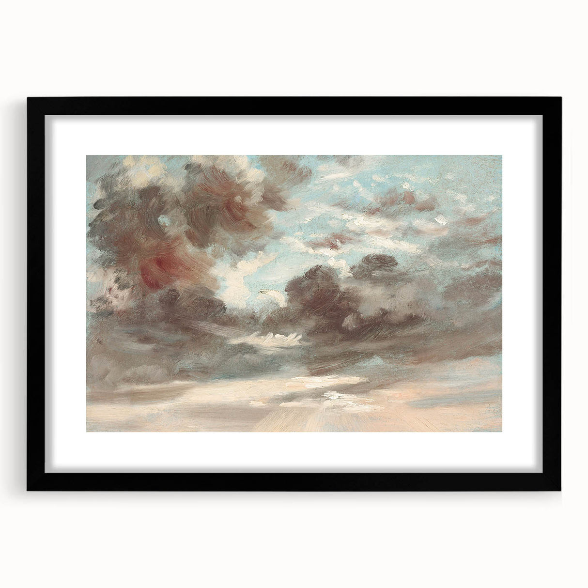 Romanticism Art - Stormy Sunset Cloud Study by John Constable